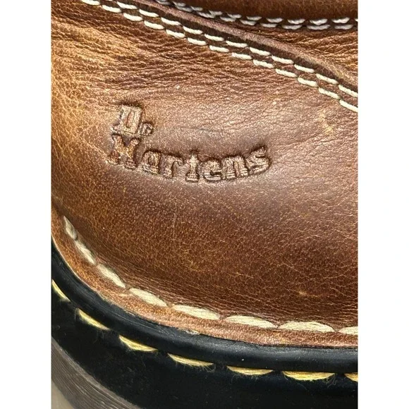 Dr. Martens 11232 Lace Up Split Toe Oxford Brown Leather Shoes Men's Size 10 US - Picture 3 of 9